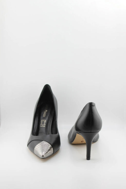 Capelli Rossi Pointed Toe Leather Stiletto Heels